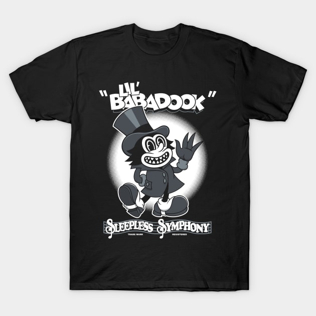 Lil Babadook - Creepy Cute Vintage Cartoon Horror - Rubberhose T-Shirt by Nemons